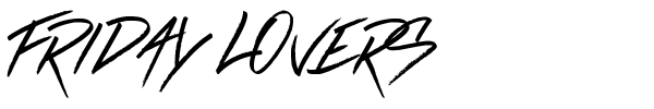 Friday Lovers font preview
